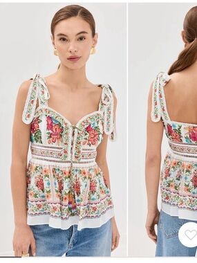 FARM Rio Off White Bloom Garden Sleeveless